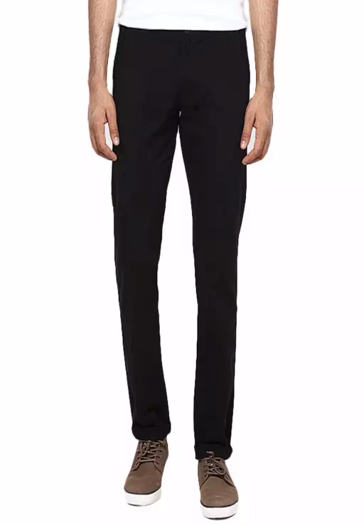 Seasons Black Regular Fit Trouser