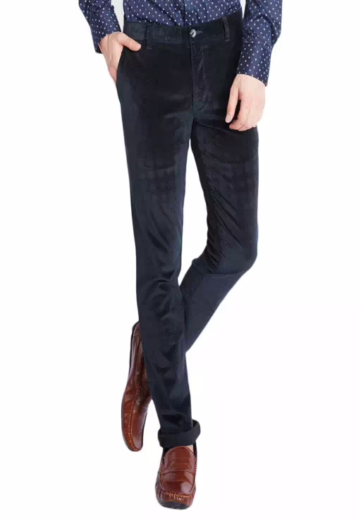 Seasons Black Slim Fit  Trouser
