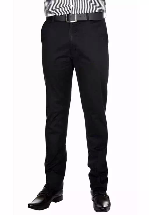 Seasons Black Regular Fit Trouser