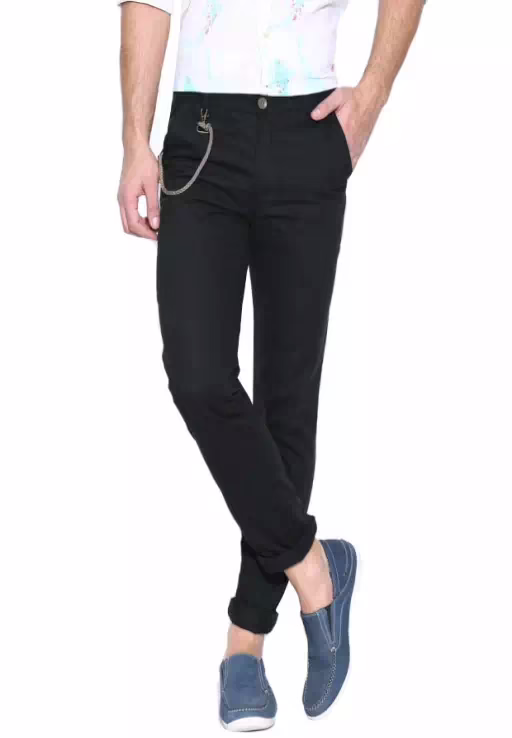 Seasons Black Regular Fit Trouser