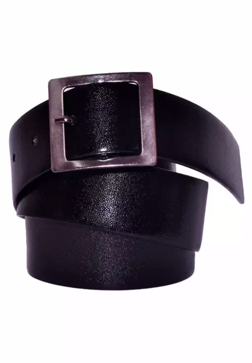 Black Slim Fit Trouser Free Belt - Image 2