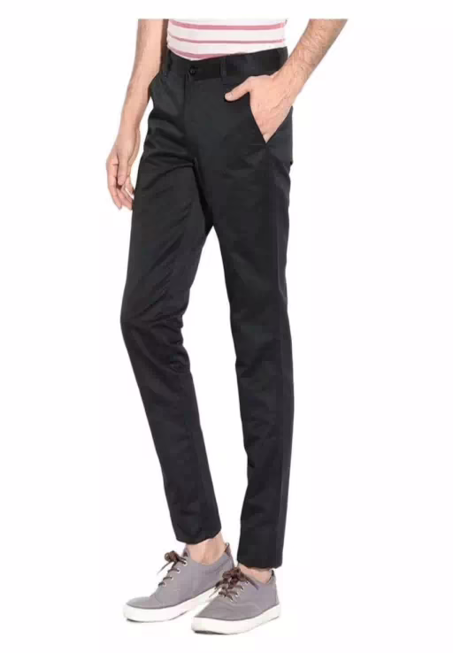 Seasons Black Regular Fit Trouser - Image 2