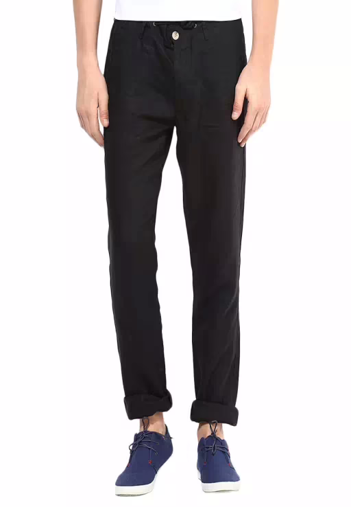 Seasons Black Slim Fit Trouser