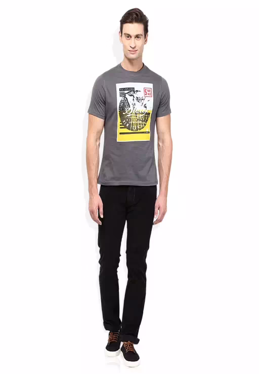Black Slim Fit Casual Trouser - Image 4