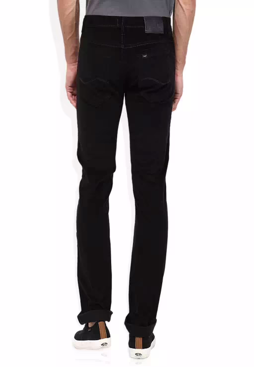 Black Slim Fit Casual Trouser - Image 2