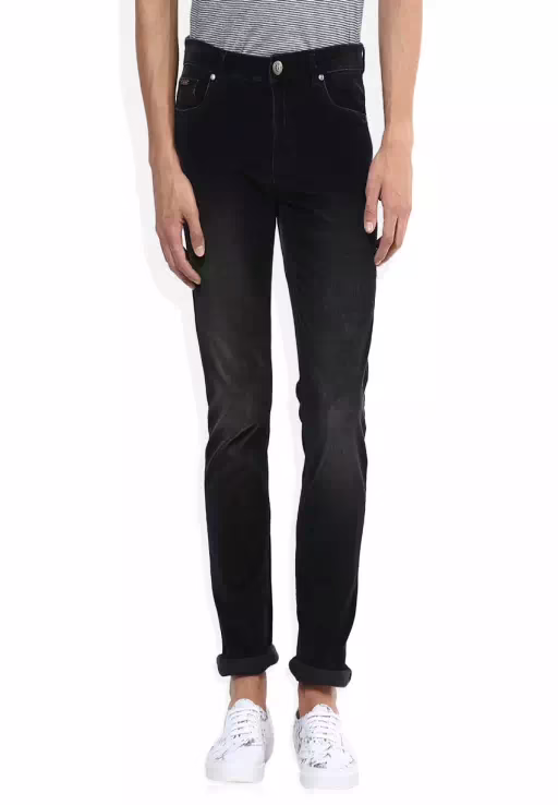 Black Slim Fit Casual Trouser