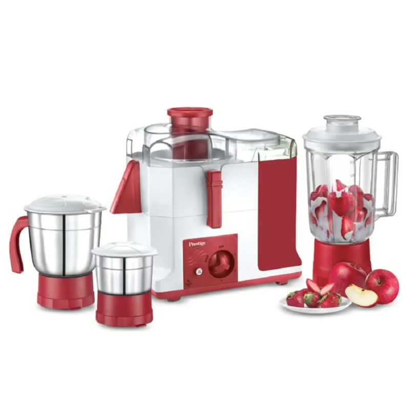 Prestige 41118 platina jmg 550 Juicer Mixer Grinder (3 Jars, Multicolor)