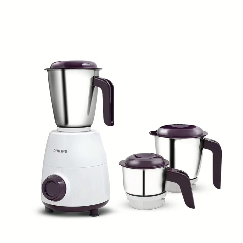 Philips HL7505/00 Daily Collection 500 Mixer Grinder (3 Jars, White)