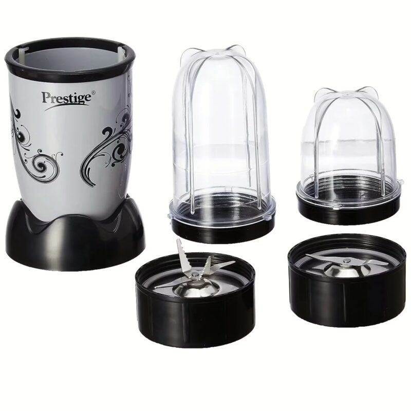 Prestige 41390 Express Grinder - PEX 3.0 350 Juicer Mixer Grinder (2 Jars, Silver)