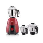 Usha Powerspin Mixer Grinder 750 W Mixer Grinder (3 Jars, Maroon and Black)