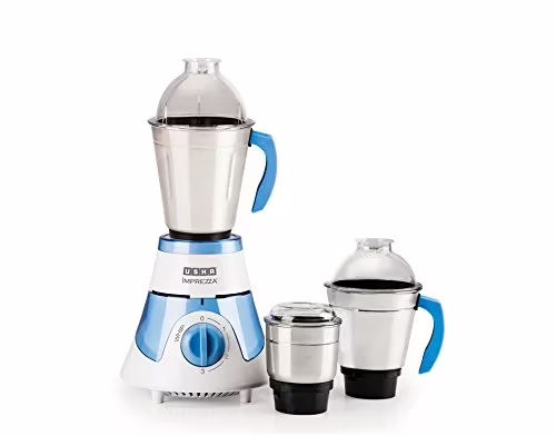 Usha Imprezza 3563 imprezza 600 Mixer Grinder (3 Jars, Blue, White)