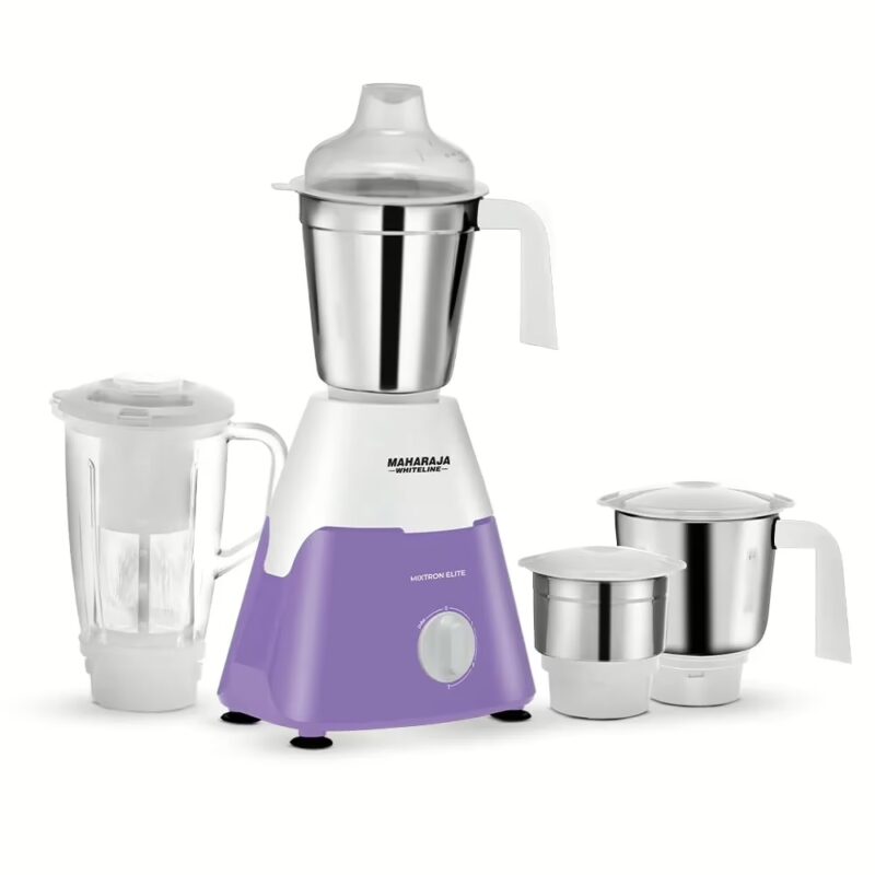 Maharaja Whiteline Mixtron Elite MX-263 750 W Mixer Grinder (4 Jars, White, Lavender)