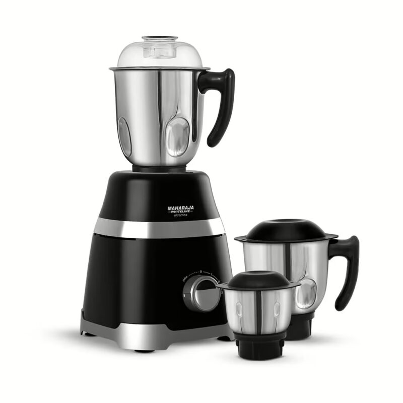 Maharaja Whiteline Deluxe MX-210 Ultramax 750 W Mixer Grinder (3 Jars, Black)