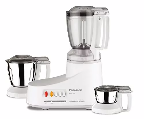 Panasonic MX AC 300H 550 W Mixer Grinder (3 Jars, Grey)