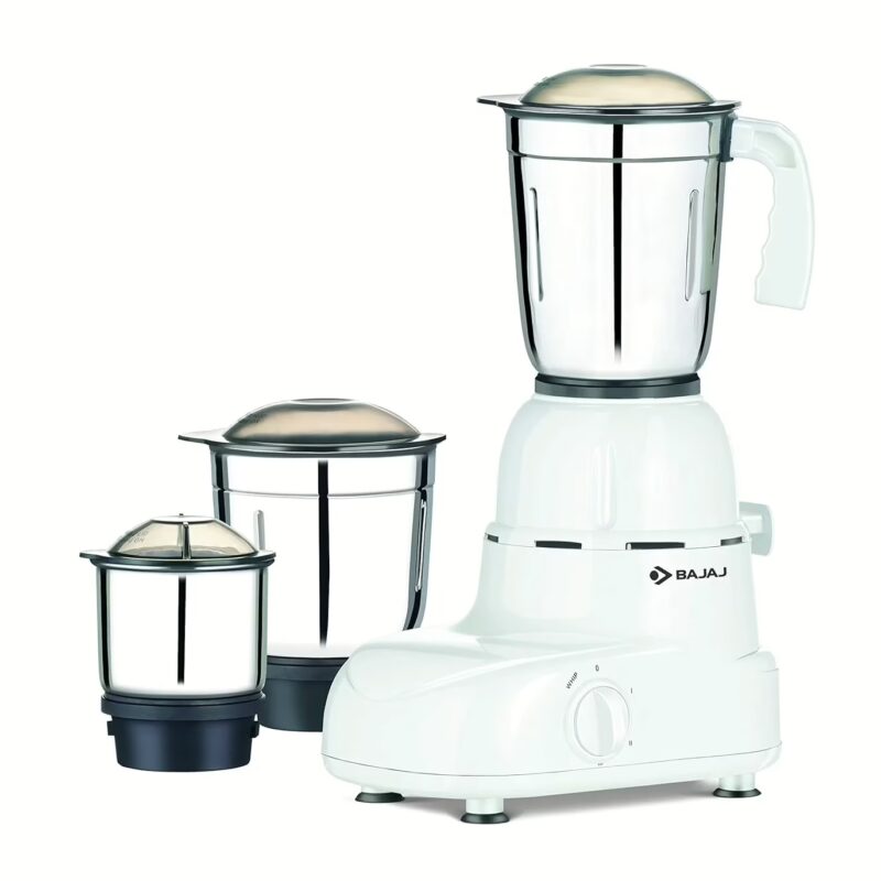 Bajaj GLORY 500 WATT 500 W Mixer Grinder (3 Jars, White)