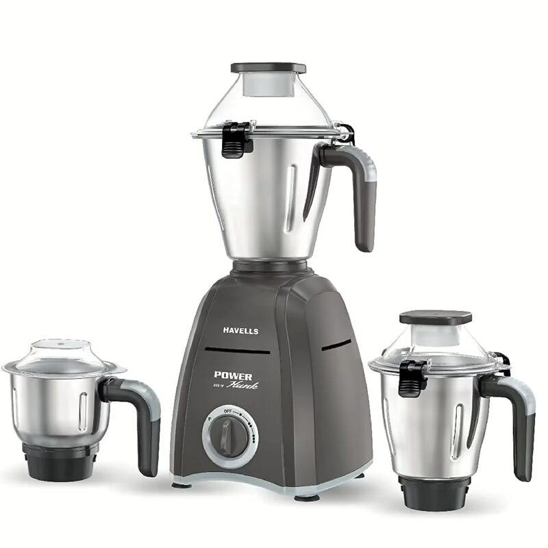 Havells GHFMGDPK080 1 800 Mixer Grinder (4 Jars, Grey)
