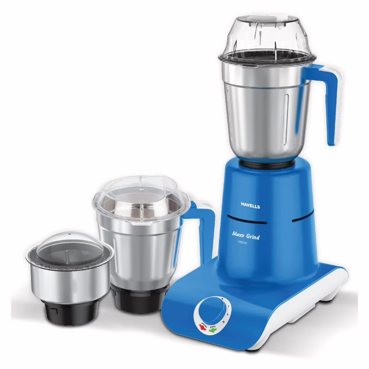 Havells MaxxGrind 750 W Mixer Grinder (3 Jars, Blue)