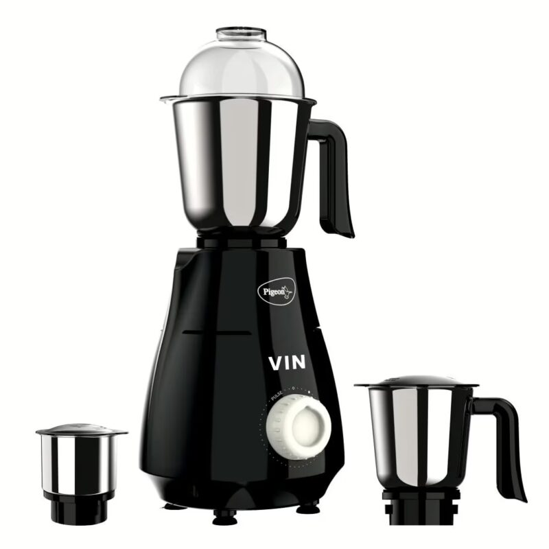 Pigeon 14914 VIN 750 W Mixer Grinder (3 Jars, Black)