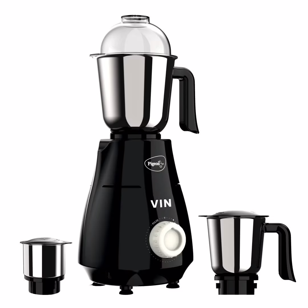 Pigeon 14914 VIN 750 W Mixer Grinder (3 Jars, Black)