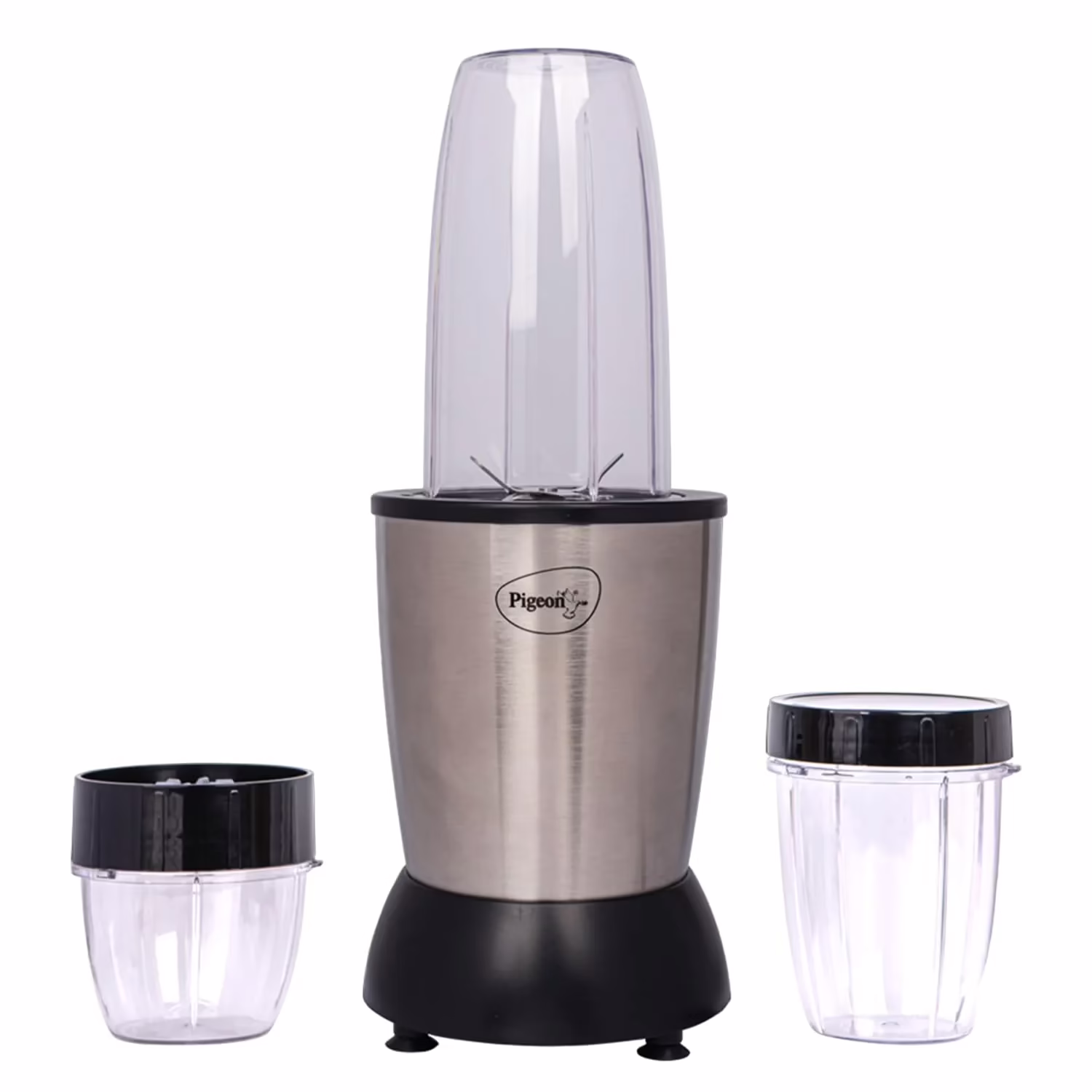 Pigeon 16015 Nutriblender Mixer 900 Watts 900 W Juicer Mixer Grinder (3 Jars, Silver)