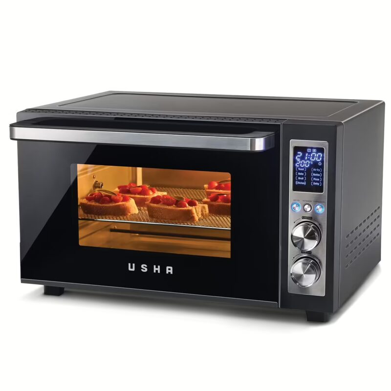 Usha 30-Litre OTG W30DRC Turbo Oven Toaster Grill (OTG) with Air Fryer??(Black)