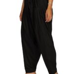 Black Woman Plain Cotton Patiala Salwar