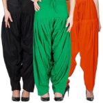 Pack 3 Women's Cotton Full Stitched Readymade Patiala Salwar