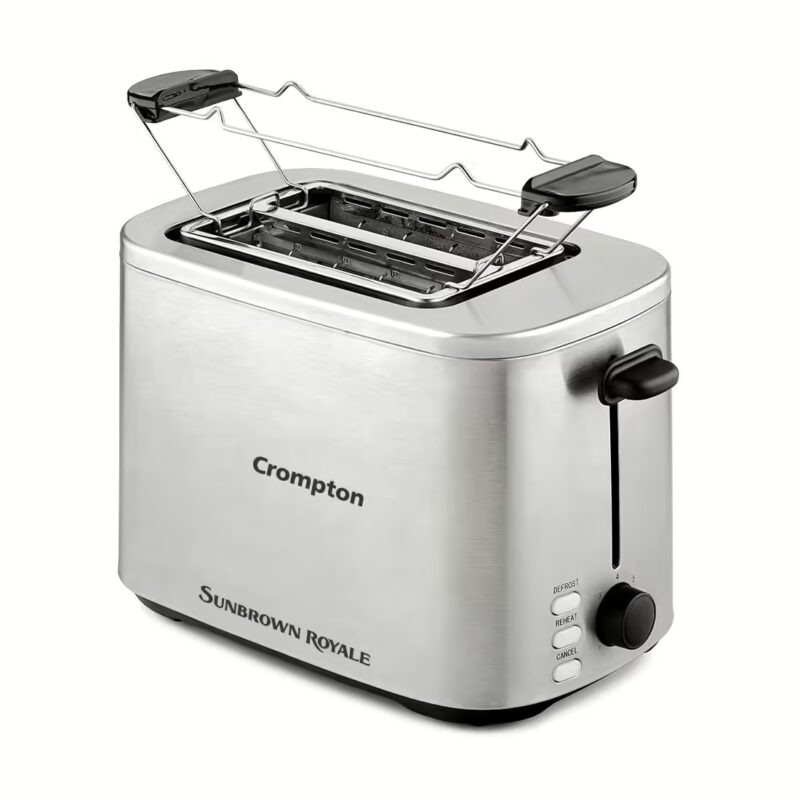 Crompton ACGPT-SUNBROWNR 800 W Pop Up Toaster??(Silver, Grey)