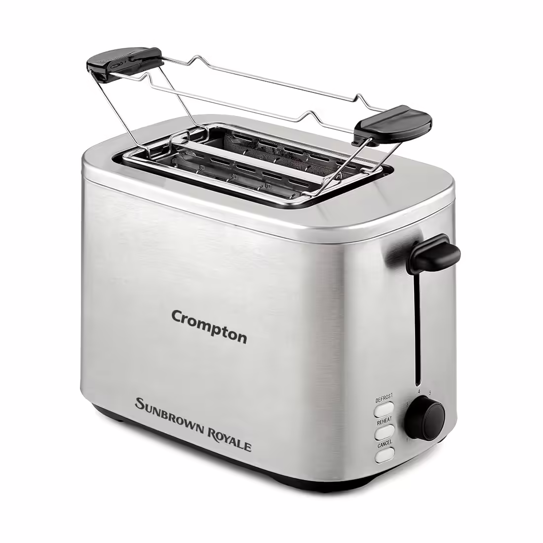 Crompton ACGPT-SUNBROWNR 800 W Pop Up Toaster??(Silver, Grey)