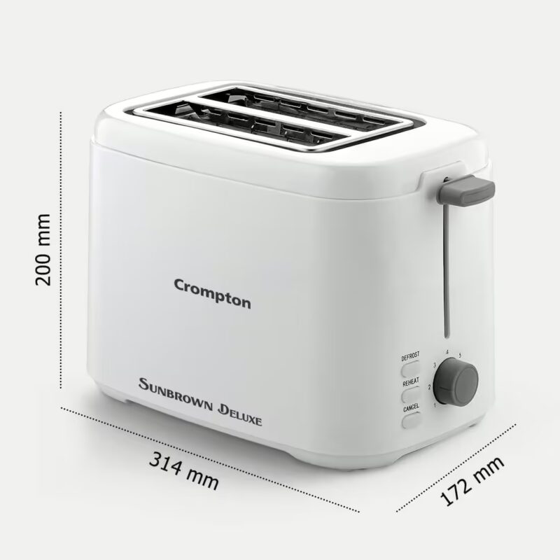 Crompton ACGPT-SUNBROWND 800 W Pop Up Toaster??(White)