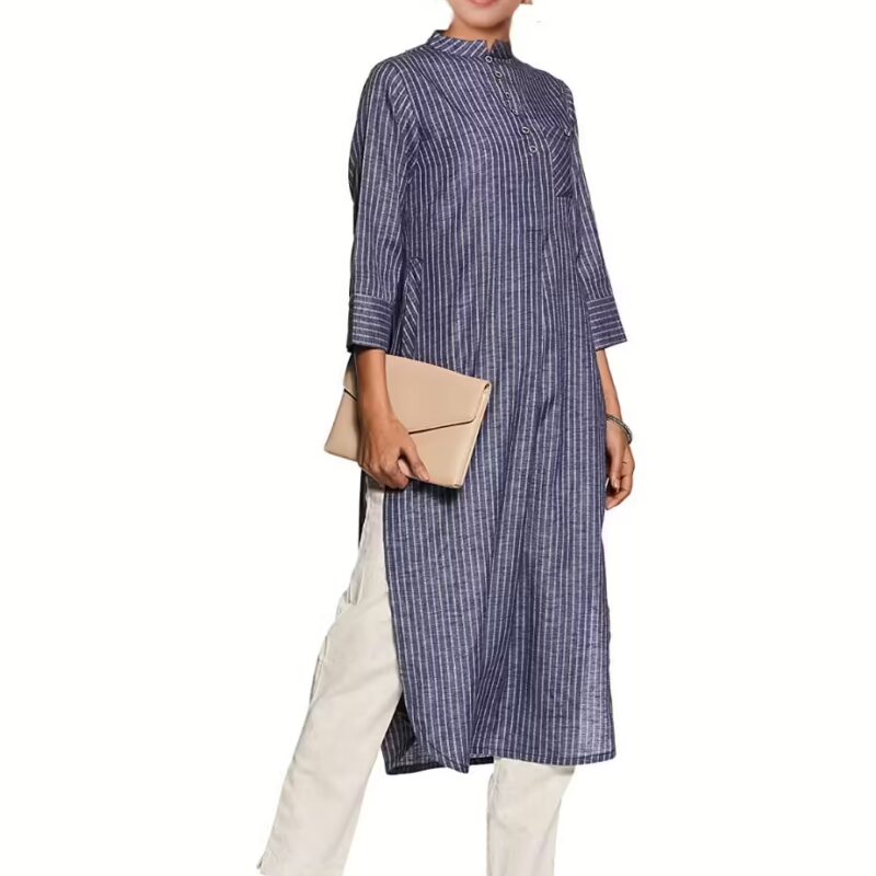 Cida Stylish Blue Women Long Kurti