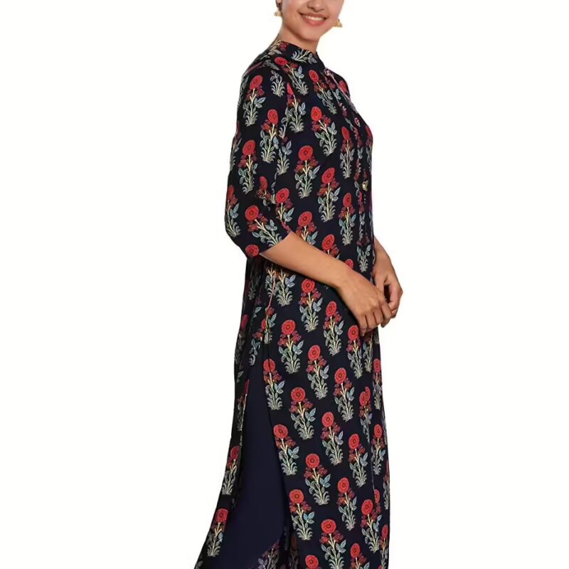 Cida Stylish Floral Printed Straight Kurti