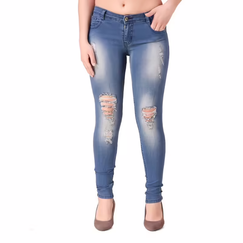 Seasons Blue Shaded Voguish Denim Jeans
