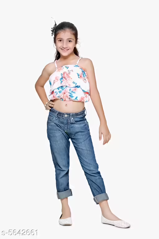 Pretty Stylish White Girls Tops & Tunics