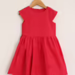 Classy Maroon Girls Summer Frocks