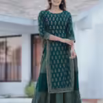 Alisha Petite Green Printed Kurtis
