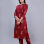 Adrika Graceful Maroon Women Kurta Sets