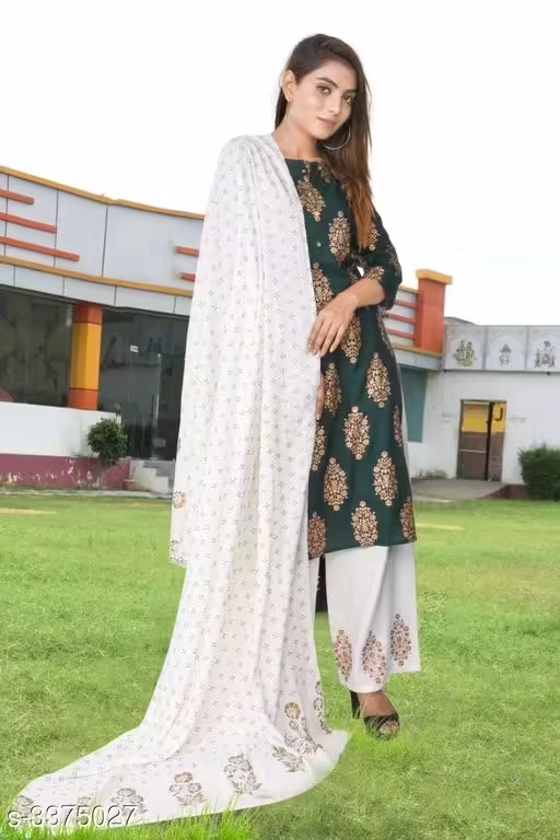Jivika Designer Trendy Women's Rayon Kurta Sets