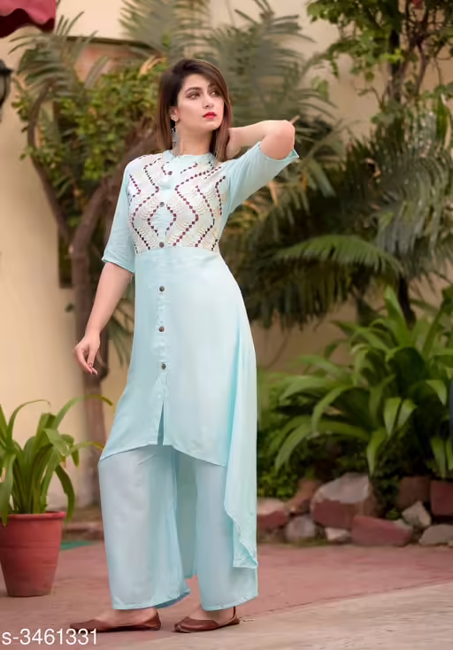 Seasons Blue Womens Kurta Sets