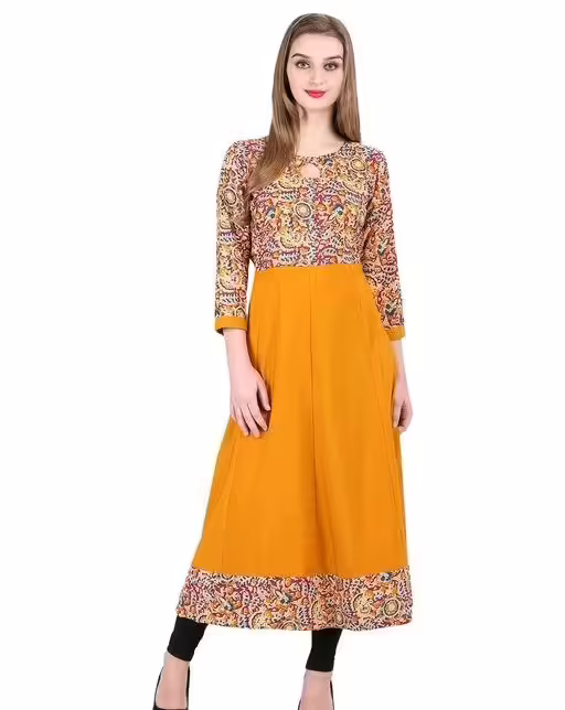 Designer Yellow Kurti For Her