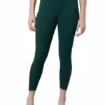 Green Skinny Fit High Ankle Length Leggings