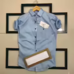 Seasons Men Blue Normal Fit Full Sleeves Shirt