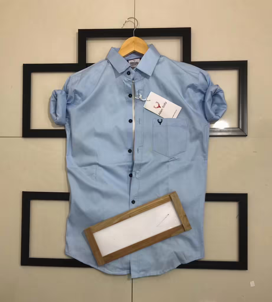 Seasons Men Blue Normal Fit Full Sleeves Shirt