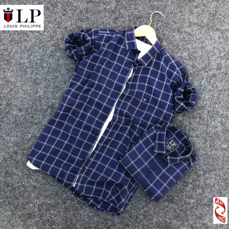 Designer Blue Men Twill Regular Fit Shirt
