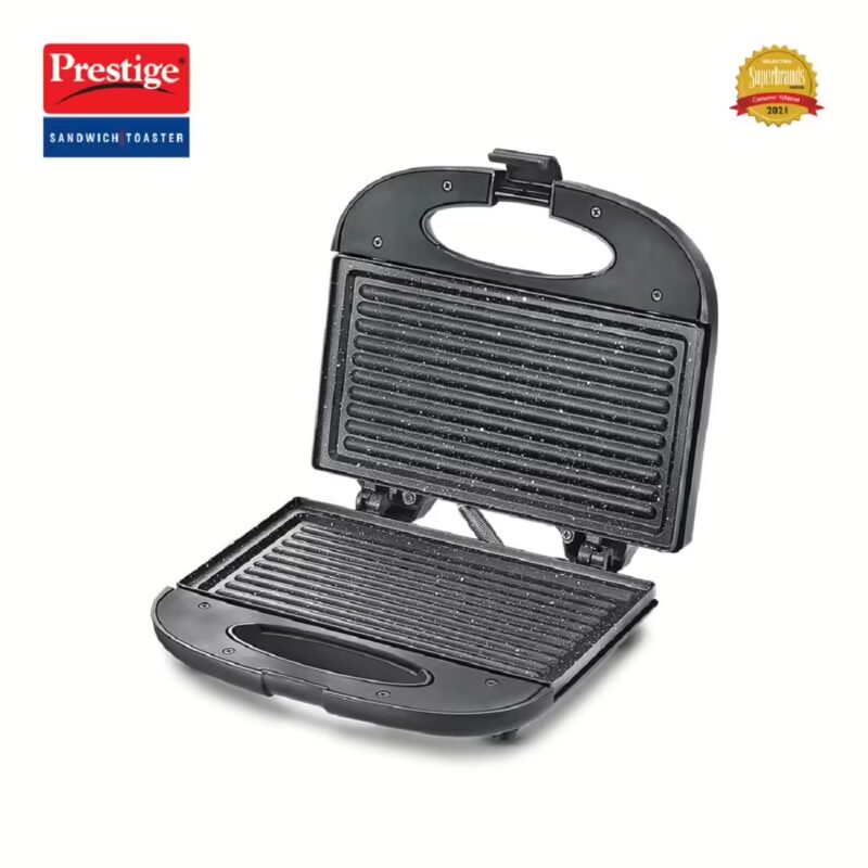 Prestige by Prestige PGFSP - Spatter Coated Non-stick Sandwich Toasters With fixed Plate Grill??(Black)