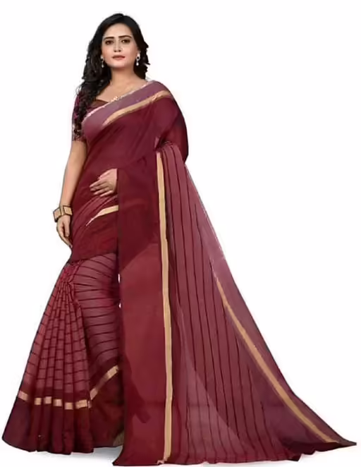 Jivika Fabulous Maroon Chanderi Silk Sarees