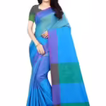 Aakarsha Alluring Blue Cotton Silk Sarees
