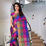 Aakarsha Alluring Multi Check Cotton Silk Sarees
