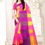 Aakarsha Multi Check Cotton Silk Sarees