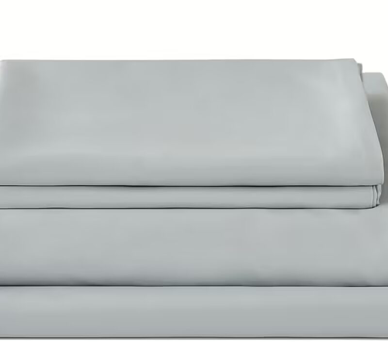 Seasons Microfiber Bedsheet for Double 2 Pillow Covers, Light Grey